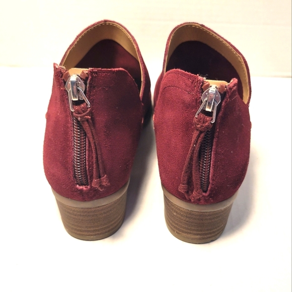 KENNETH COLE REACTION Side Skip Wine Ankle Boots - Picture 3 of 7